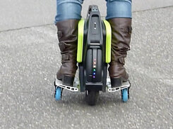 apprendre monocycle electrique roulette